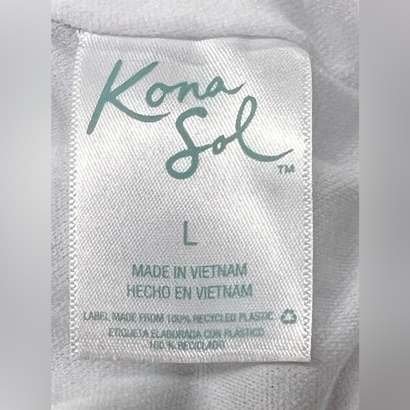 Kona Sol Women's Off Shoulder Flounce High Coverage One Piece Swimsuit - L - Picture 12 of 12